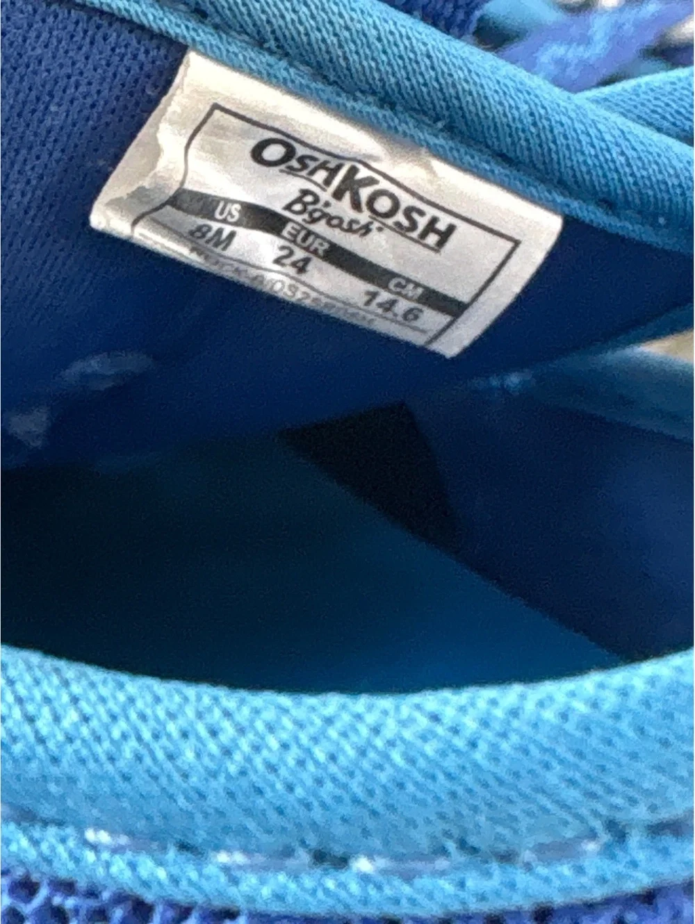 OshKosh B'gosh Blue Toddler Sneakers Sandals  Size 8 Boys Shoes Toddler